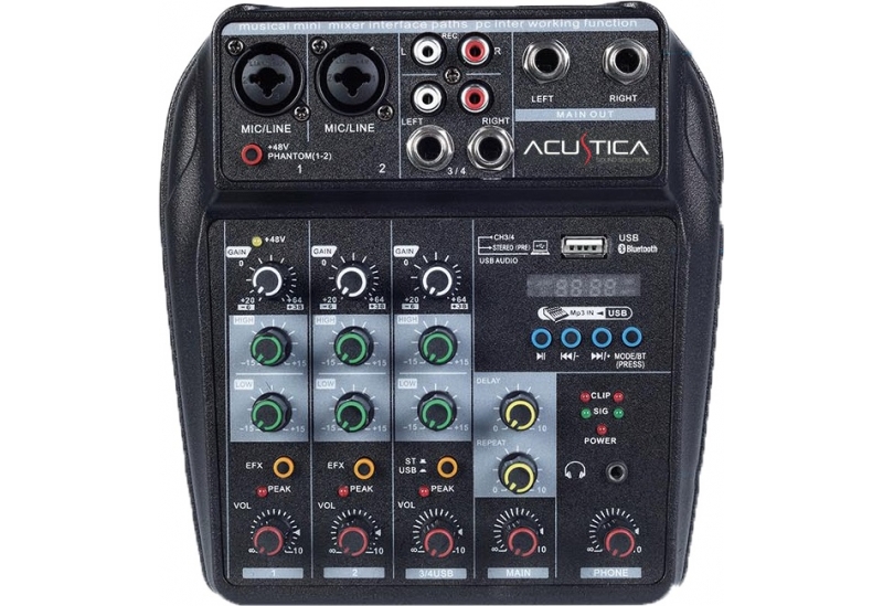 Consola de sonido multifunción Acustica VX-200U con interface USB