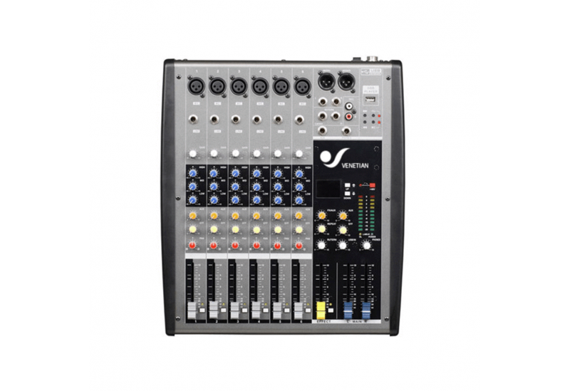 Consola de sonido Venetian Bx6b 6 canalesUSB/FX